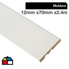 HOLZTEK - Moldura folio blanco GP22 240 cm