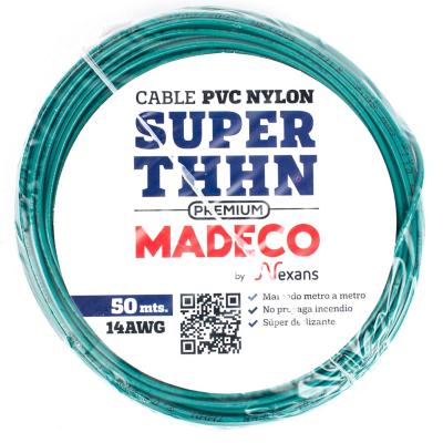 Cable eléctrico Premium (Thhn) 14 Awg 50 m Verde