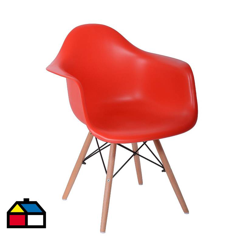 GRUPO LINK - Silla Basel Rojo 81x63x56 cm