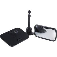 AUTOSTYLE - Espejo para auto vidrio 17x17x7,5 cm negro