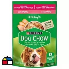 DOG CHOW VIDA SANA - Alimento húmedo para perro adulto 100 gr pavo