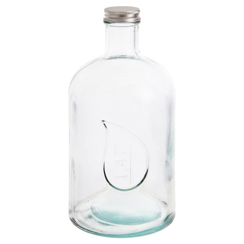 SAN MIGUEL - Botella con tapa 1,4 litros vidrio transparente.
