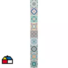 VALDECO - Set de azulejos adhesivos 5,5x46 cm 6 unidades