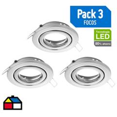 BYP - Pack focos LED basculantes 3 unidades
