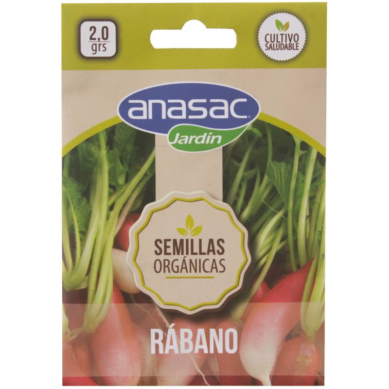 ANASAC - Semilla Orgánica Rábano 2,5 gr sachet