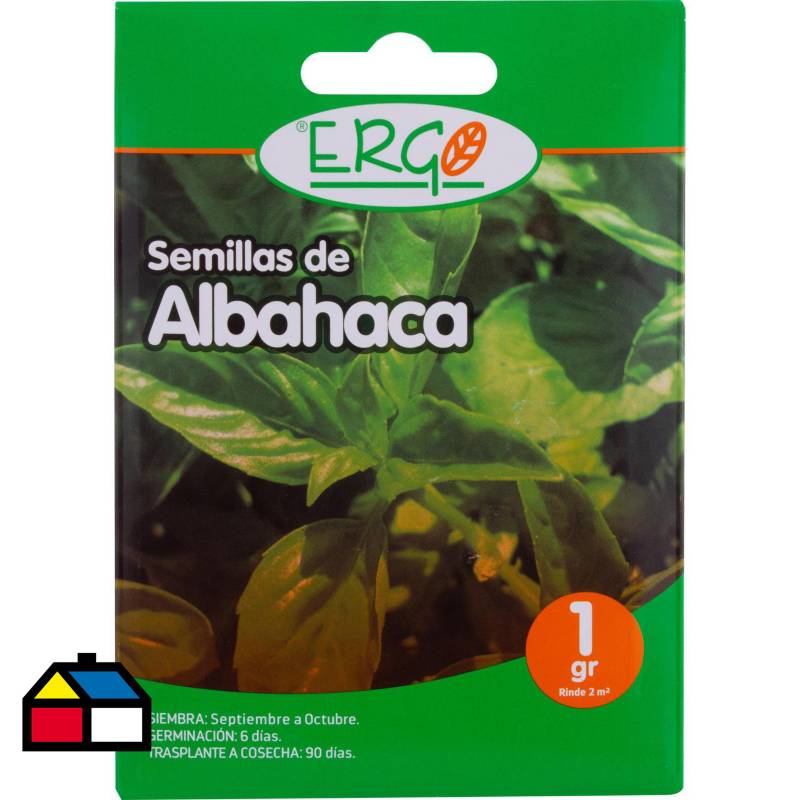 ERGO - Semilla albahaca Ergo 1 gr sachet