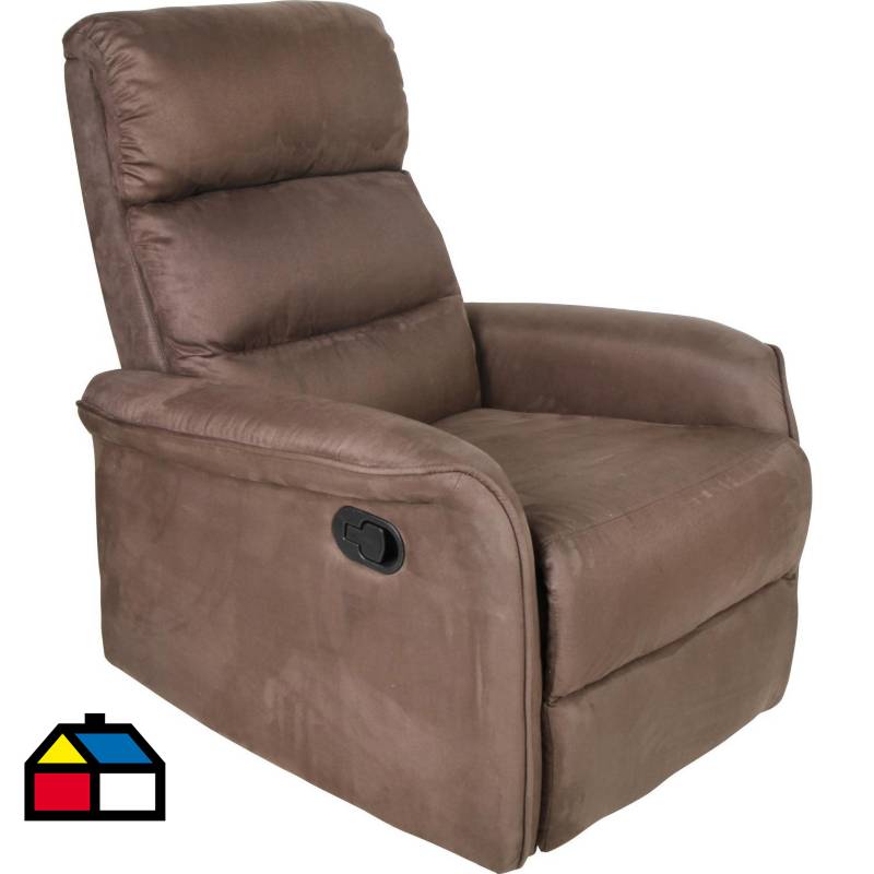 JUST HOME COLLECTION - Sillón reclinable 84x92x103 cm chocolate