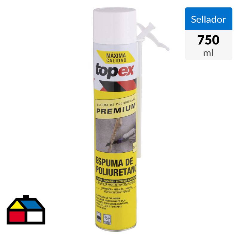 TOPEX - Espuma de poliuretano 750 ml cartucho