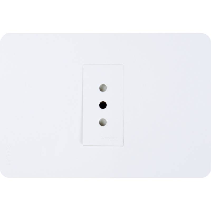 SCHNEIDER ELECTRIC - Tomacorriente simple 10 A Blanco Orion