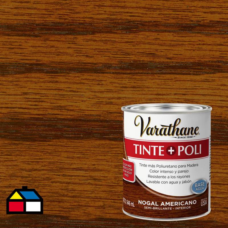 VARATHANE - Varathane tinte + poliuretano base agua  n ame 0,9l