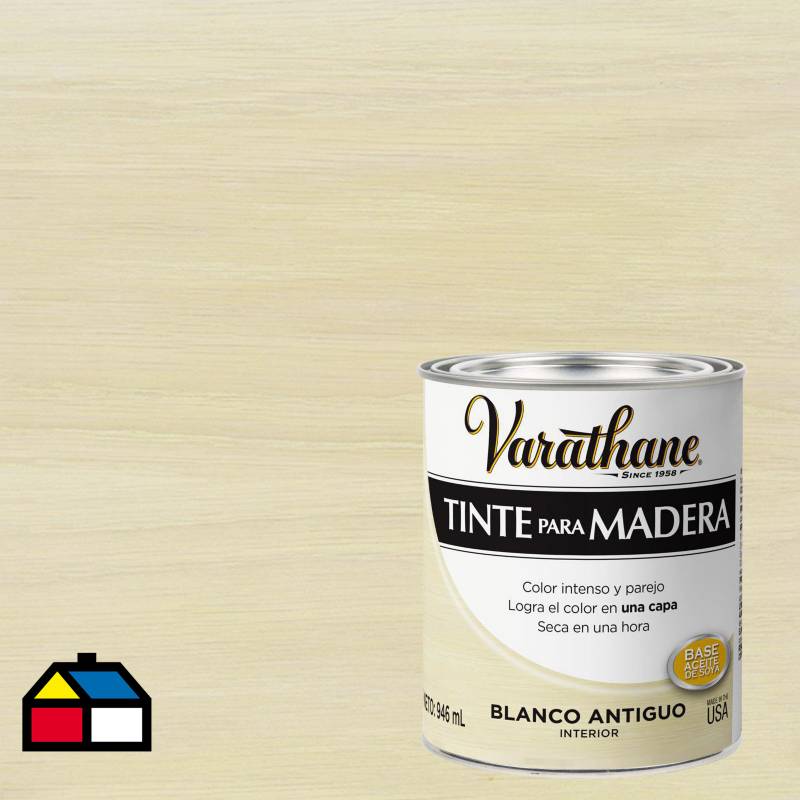 VARATHANE - Varathane tinte blanco antiguo  1/4 gl