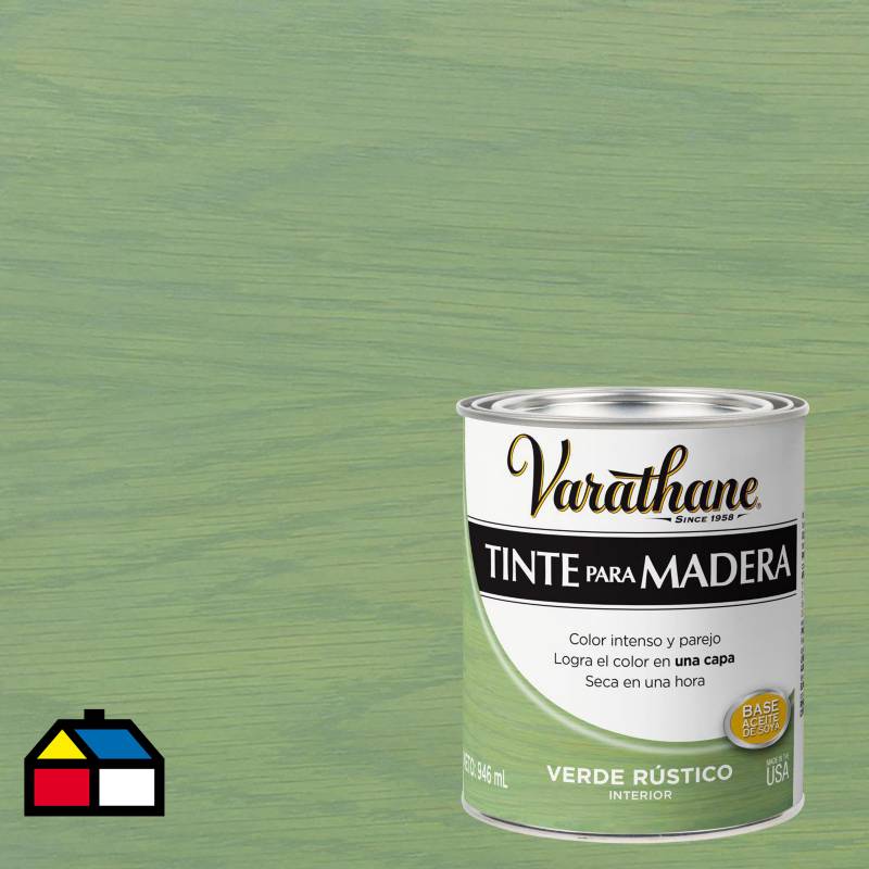 VARATHANE - Varathane tinte verde rústico  1/4 gl