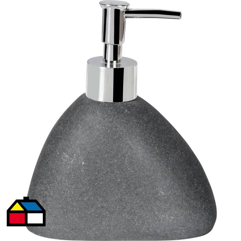 JUST HOME COLLECTION - Dispensador de jabón para baño gris
