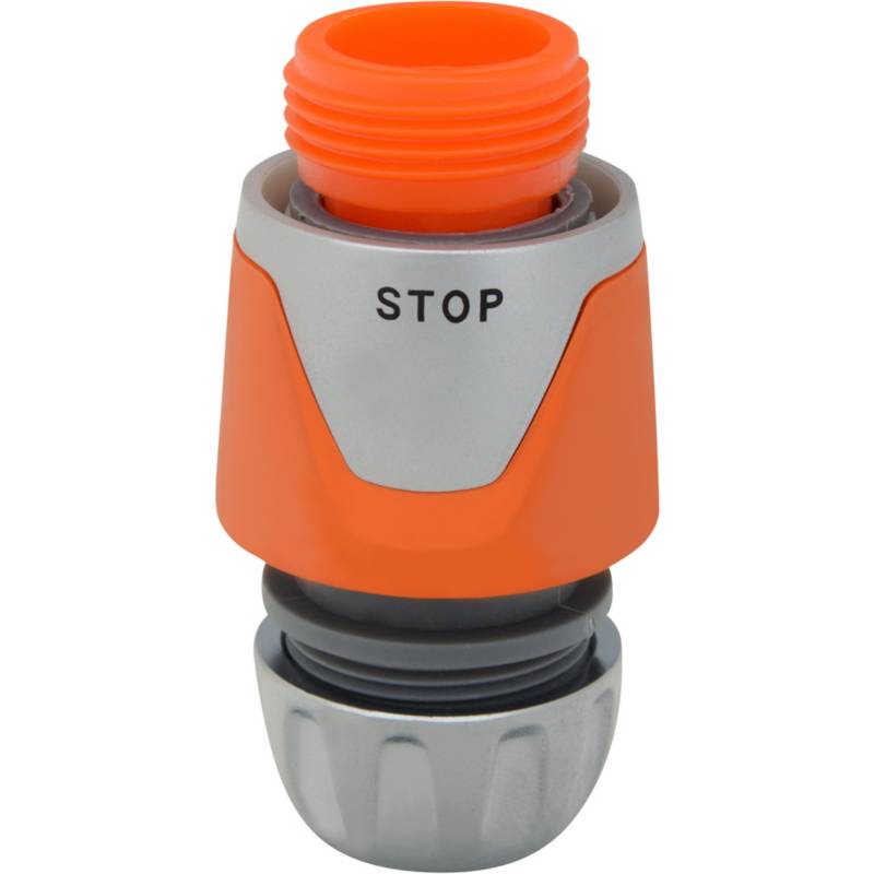 ERGO - Conector para manguera 1/2" de plástico con stop