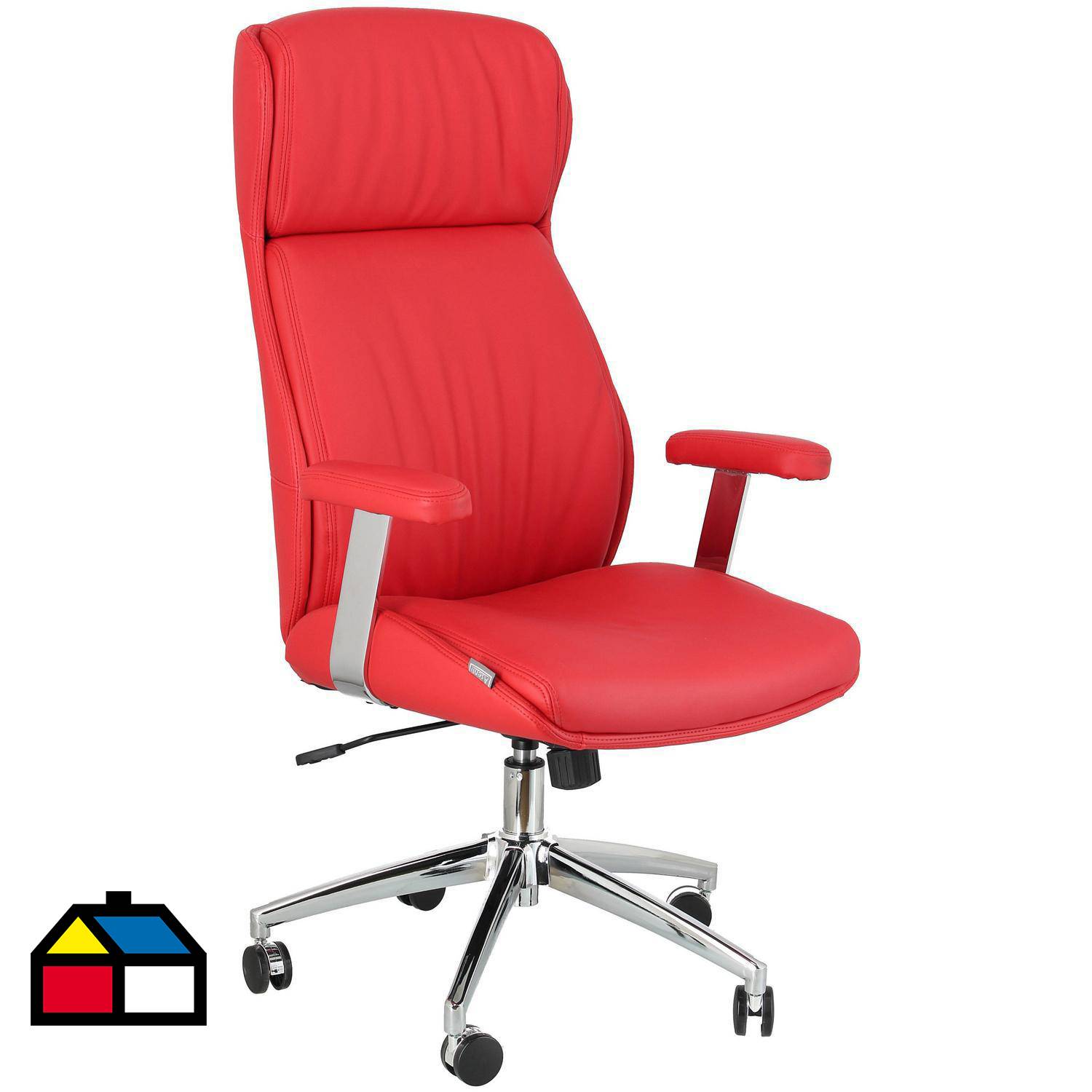 Pack de 4 sillas oficina rojo ref: 122 PC - Papeleria Segarra