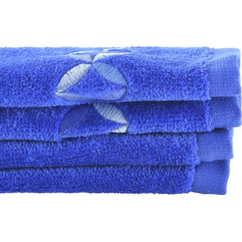 JUST HOME COLLECTION - Juego de toallas 380 gr 30x50 cm 2 unidades azul