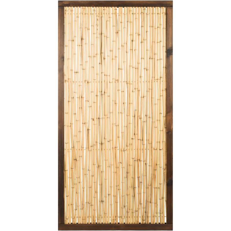 ERGO - Panel varas con marco 90X182 cm de bamboo beige.