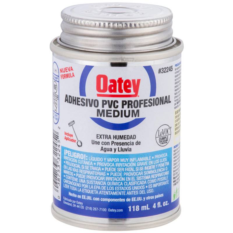 OATEY - Adhesivo PVC 118 ml Humedad Profesional