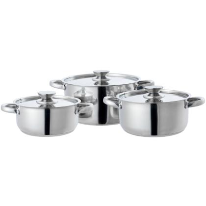 Batería de Cocina 6 Piezas Aluminio Plateado - Sodimac.cl