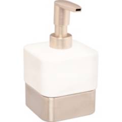 INTERDESIGN - Dispensador de jabón para baño blanco