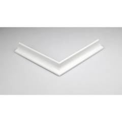 ARCANSAS - Perfil dos vías PVC 10,5x72 cm blanco