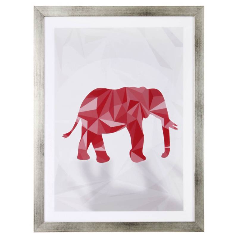 RETELA - Cuadro 40x30 cm Pink Elephant