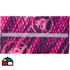 BRIGHT WOLF - Bandana reflectante 15,4x13,4x3,7cm tela rosado