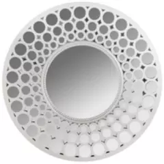 VERTIGO - Espejo circular 63 cm plata