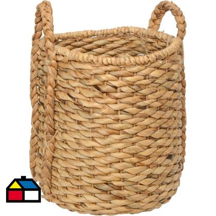 Canasto decorativo 35x30 cm natural - Sodimac.cl