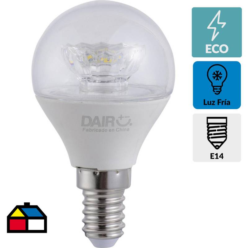 DAIRU - Ampolleta LED mini globo E14 5W luz fría