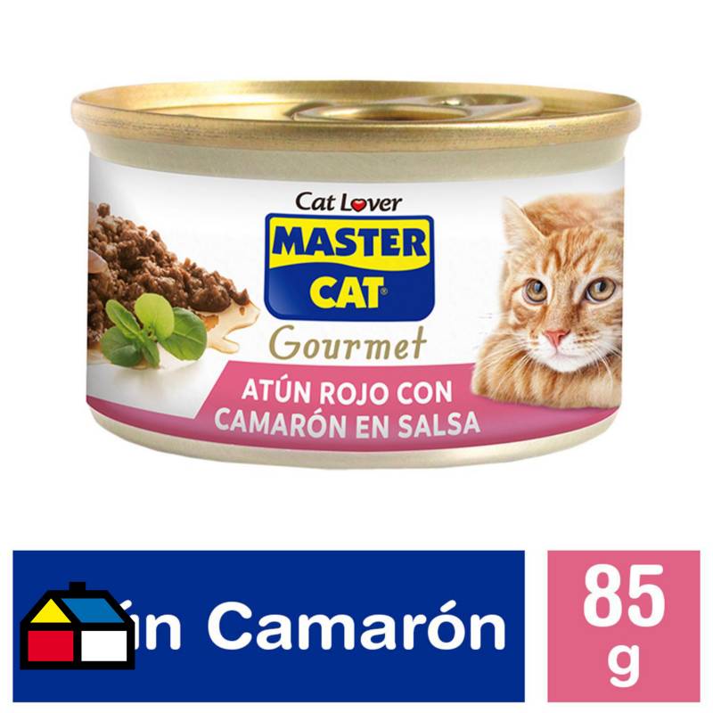 MASTER CAT - Alimento húmedo para gato adulto 85 g camarón