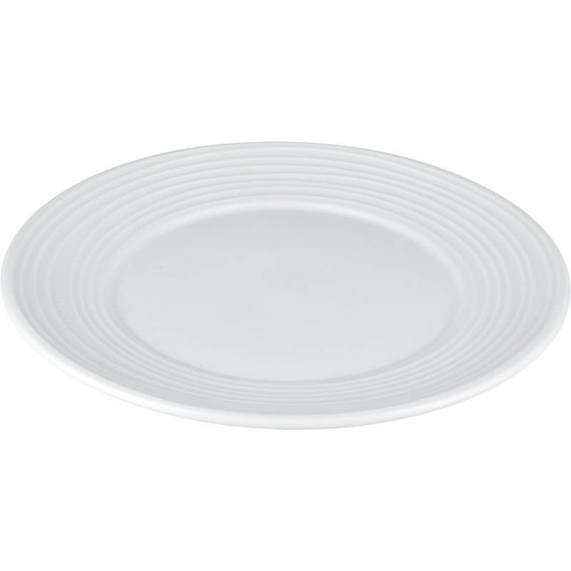 JUST HOME COLLECTION - Plato de comida 21 cm blanco Ring