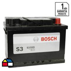 BOSCH - Batería de auto 55 A positivo derecho 390 CCA