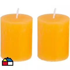 ORGANIC - Set de velas votiva maracuyá 2 unidades