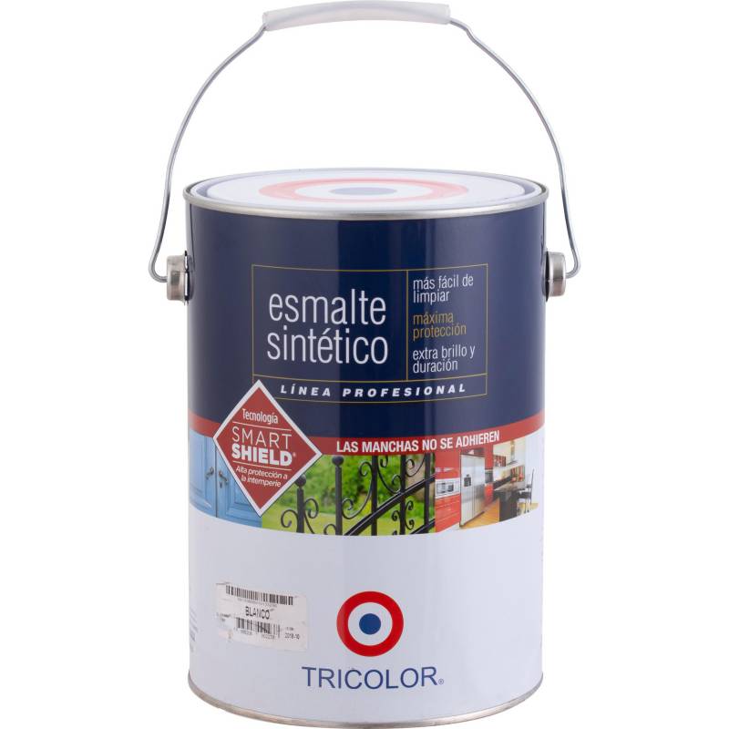 TRICOLOR - Esmalte sintético brillante 1 gl blanco
