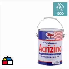 SIPA - Pintura para techo a base de agua satinado 1 gl blanco
