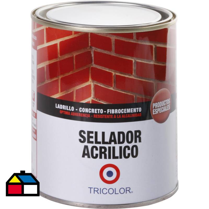 TRICOLOR - Sellador acrílico ladrillo 1/4 gl