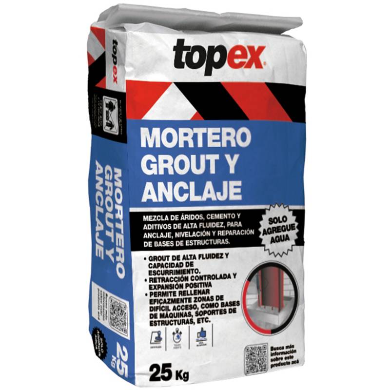 TOPEX - Topex grout anclaje nivel 25 kg