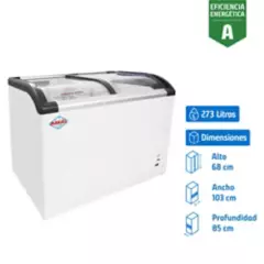 MAIGAS - Congelador Industrial Horizontal 273 Litros Blanco SD320Q