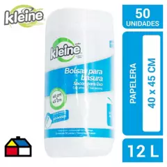 KLEINE WOLKE - Bolsas blanca aroma 40x45 cm 12 l 50 unidades