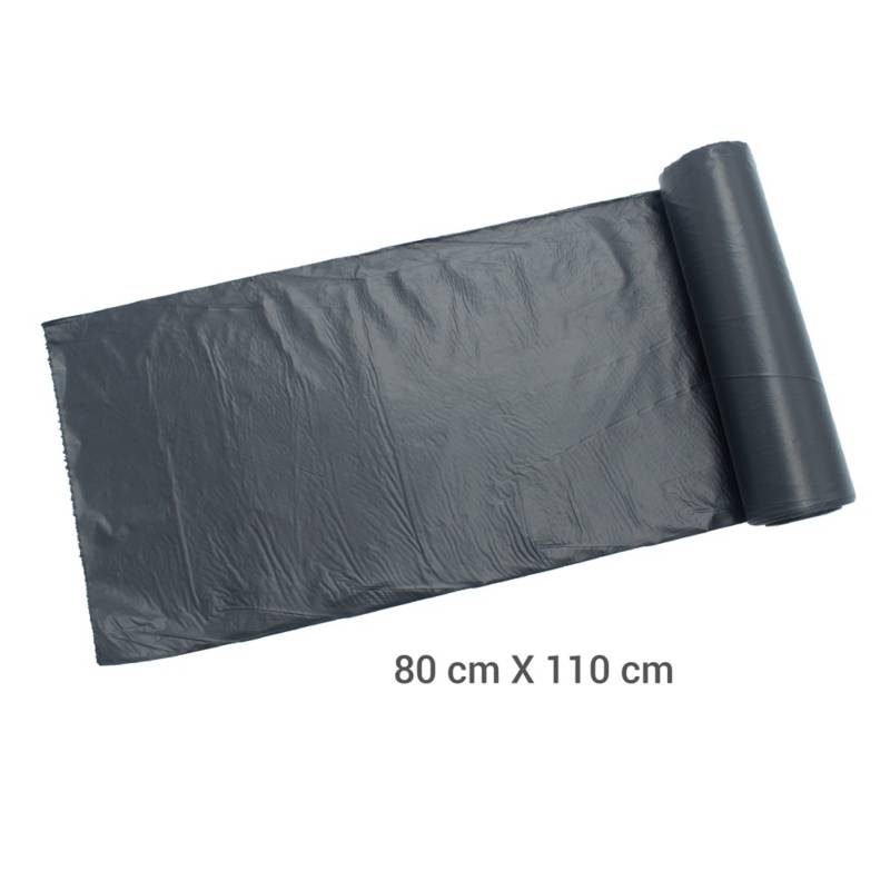 Bolsa rollo 80x110 cm 120 litros 10 unidades negra