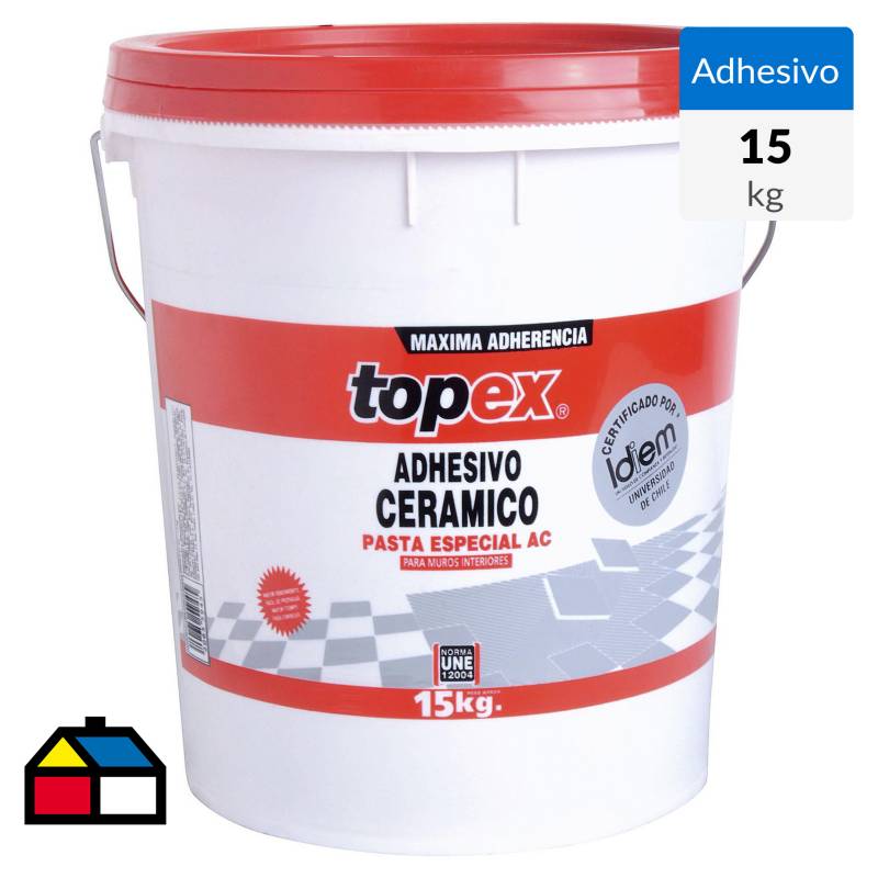 TOPEX - Adhesivo cerámico muro superficie flexible 15 kg