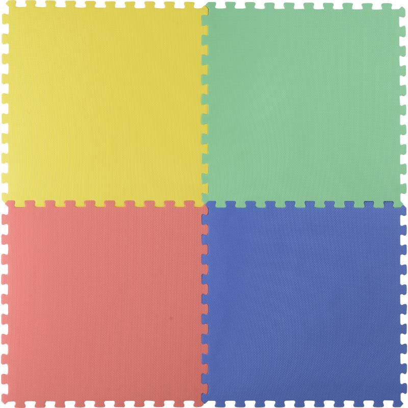 JUST HOME COLLECTION - Alfombra Puzzle Colores 60x60 cm 4 piezas