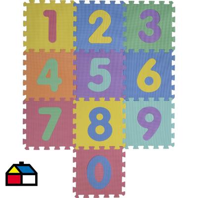 Alfombra puzzle animales infantil 10 piezas (30 x 30 cm) - THE SECRET HOME