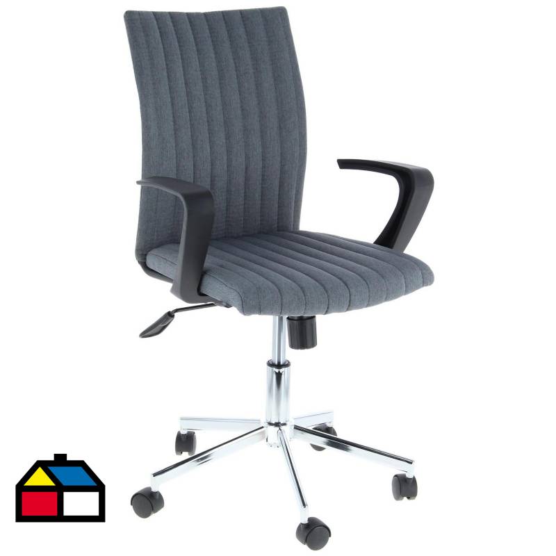 JUST HOME COLLECTION - Silla PC Salford Gris