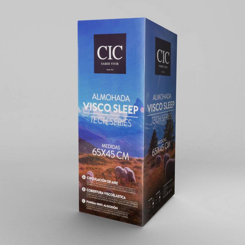 CIC - Almohada visco sleep Tech Series 65x45 cm