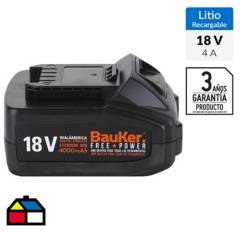 BAUKER - Batería recargable 18V 4,0 Ah