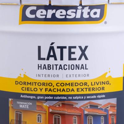 Pintura látex habitacional blanco 1/4 gl