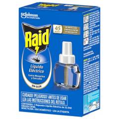 RAID - Recarga Insecticida Eléctrico 45 noches 32.9 cc