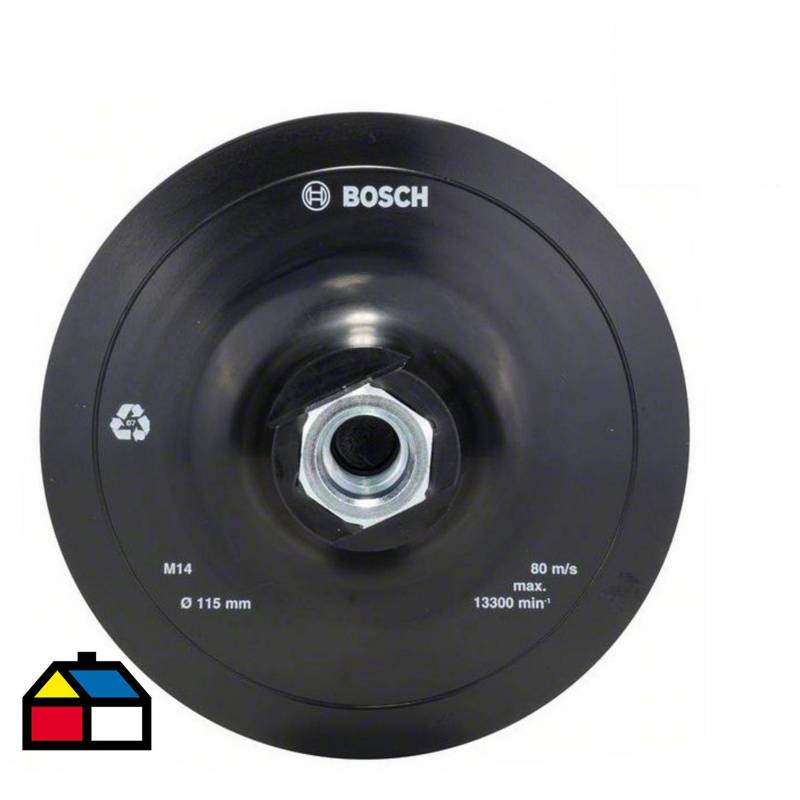 BOSCH - Plato goma para esmeril 115 mm